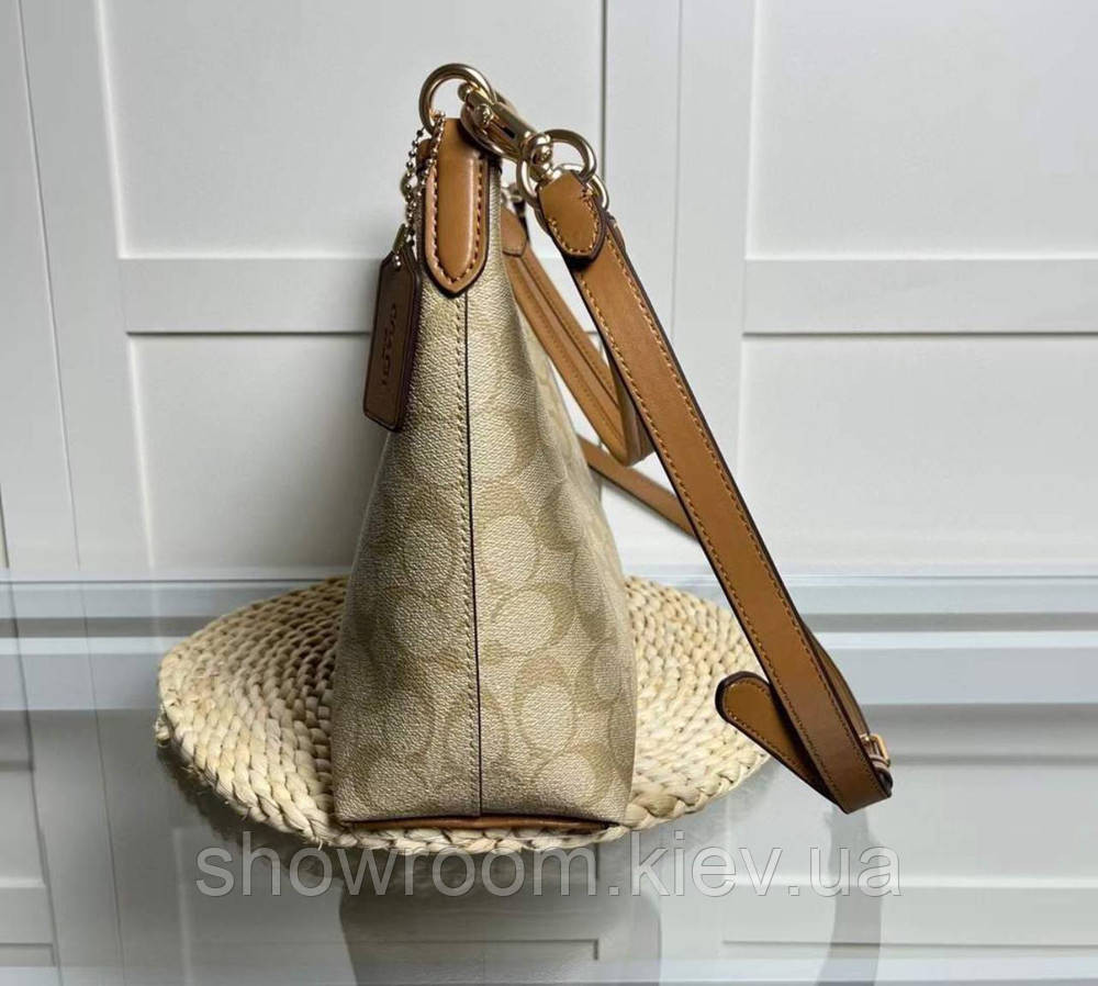 Жіноча сумочка на плече Coach Laurela коричнева Київ - фото 7