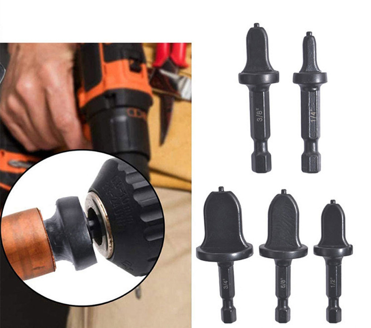 Набір розширювачів мідних труб 6 шт з фаскою, для шуруповерта, розвальцьовування труб і трубок Київ - фото 4