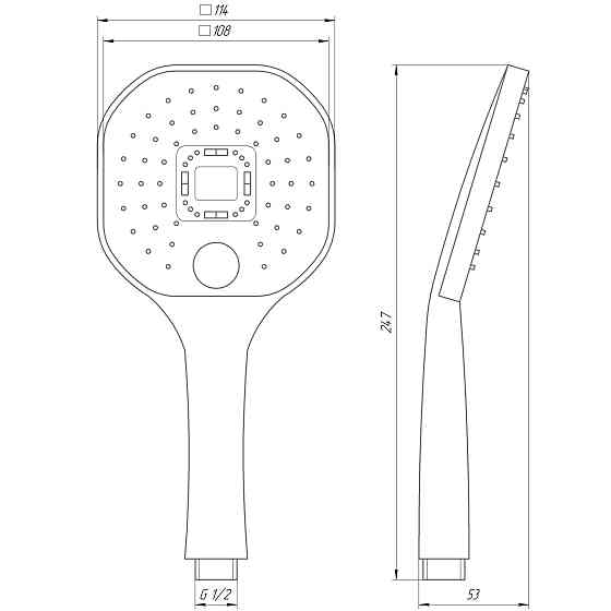 Душова лійка Globus Lux NS-003-BB Луцк