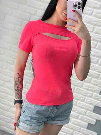 Футболка з вирізом "Bianka" оптом | Норма Київ