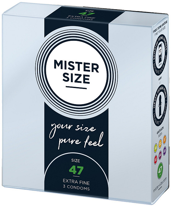 Презервативы Mister Size 47 mm (3шт) Sex Aura Киев - изображение 2
