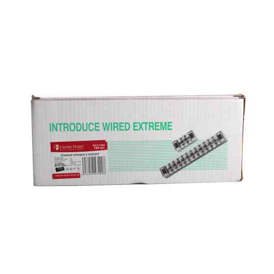 Клеммная колодка в корпусе 4 клеммных пара, 15A Днепр