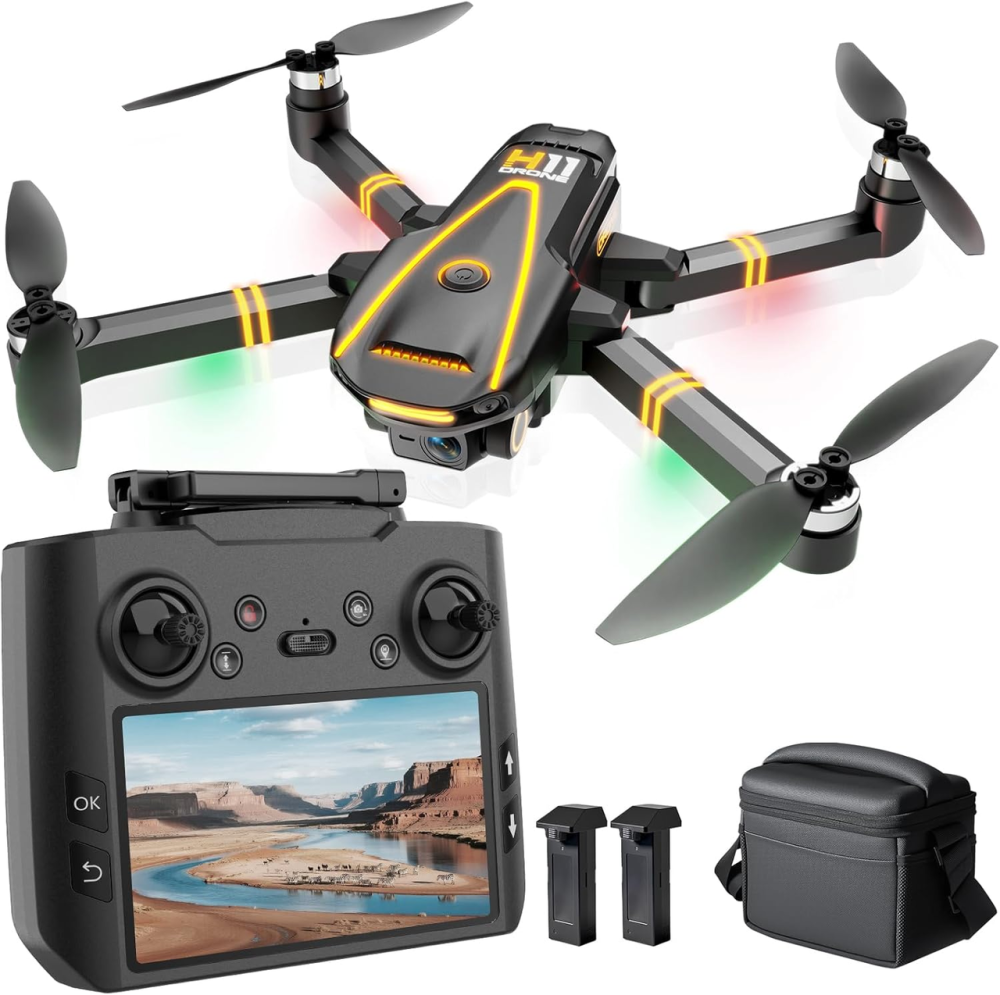 Дрон H11 GPS з камерою 4k EIS Professional для дорослих та дітей (екранний пульт дистанційного керування) RC квадрокоптер Київ - фото 1