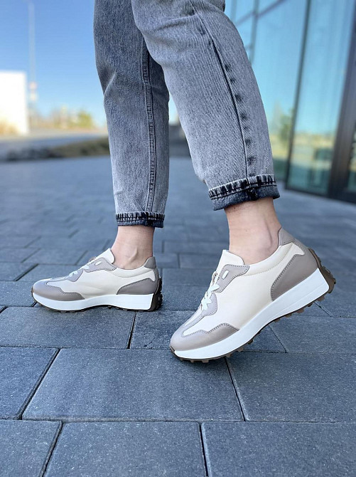 EMELI Кросівки жіночі EMELI 171/32 білі+капучіно (весна-осінь, шкіра натуральна) (4995) Коломыя - изображение 2