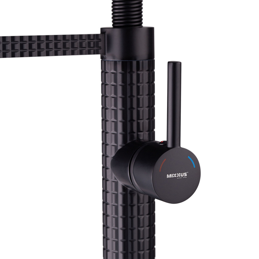 Кухонный смеситель Mixxus Premium Spark 017 BLACK MI6969 Харьков - изображение 6