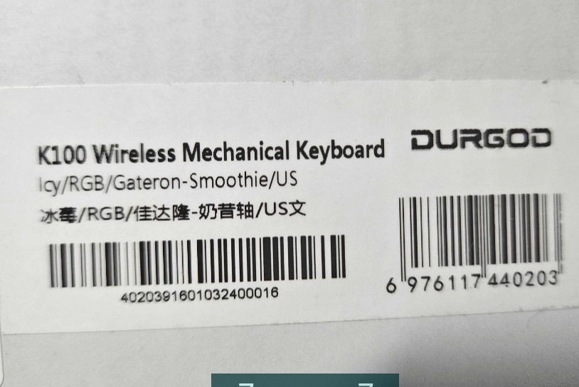 Безпроводная Клавиатура: DURGOD K100 TKL Gateron Smoothie. Киев - изображение 7