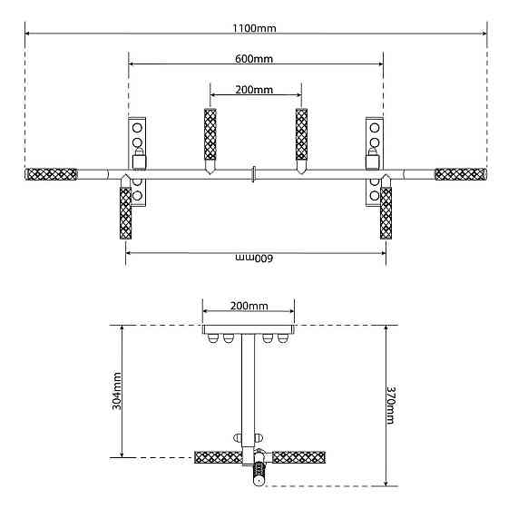 Турнік для підтягування з монтажем на стелю K-Sport KSH003/SK Київ