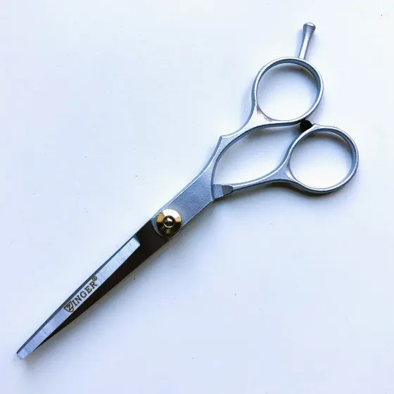 Перукарські ножиці Zinger суцільнометалеві, розмір від болта – 6 см Київ