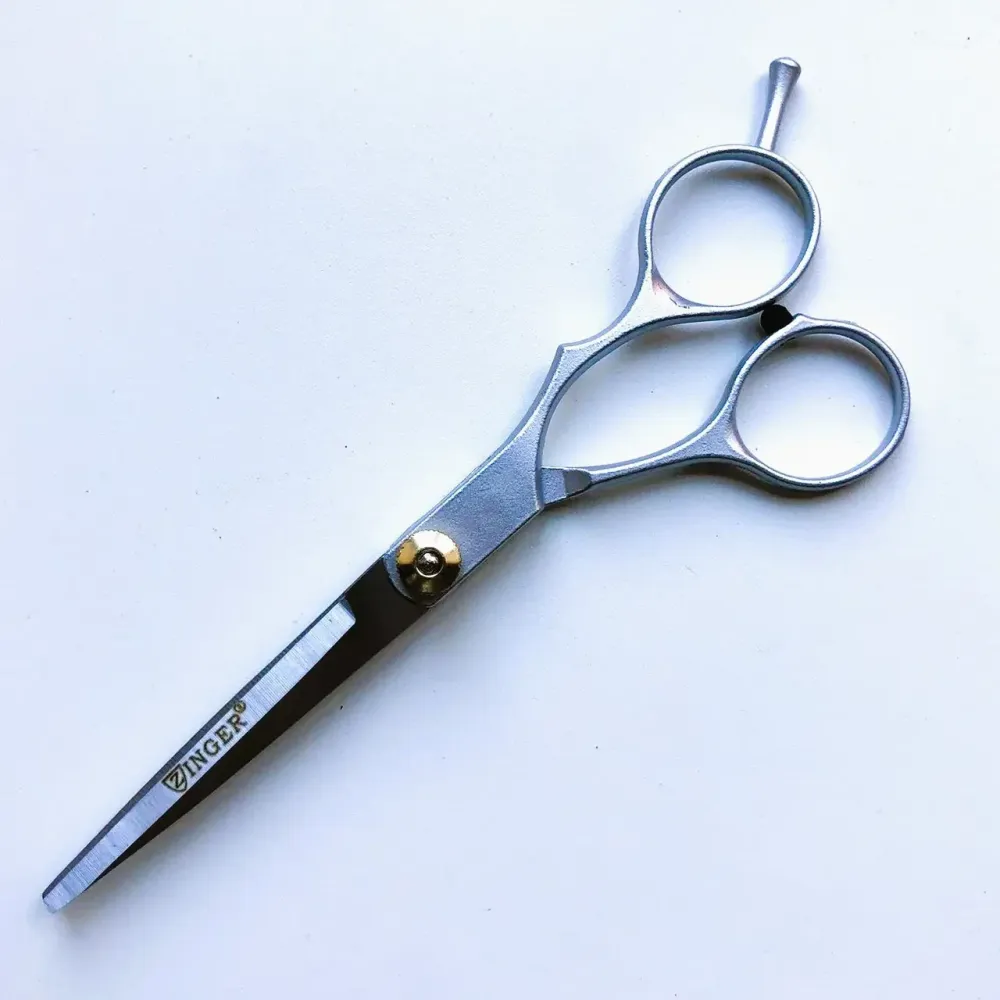 Перукарські ножиці Zinger суцільнометалеві, розмір від болта – 6 см Київ - фото 3
