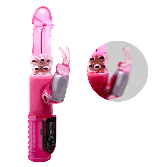 Вибратор с стимулятором клитора и функцией ротации BAILE - Pleasurizer Legend toyz, 8 vibration functions 8 Sex Aura Киев