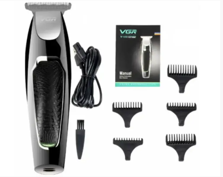 Машинка для стрижки VGR V-030 7042  У комплекті 5 насадок, індикатор заряду, від мережі або USB PT Одеса - фото 8