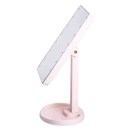 Дзеркало косметичне 21х16 см 16 LED Чорне HP-10-3AP Коломия