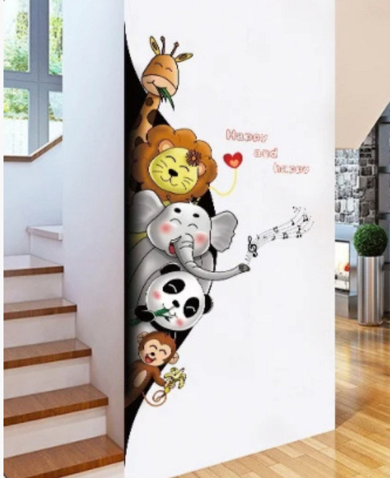 Наклейка декоративная детская Зверята Киев - изображение 2