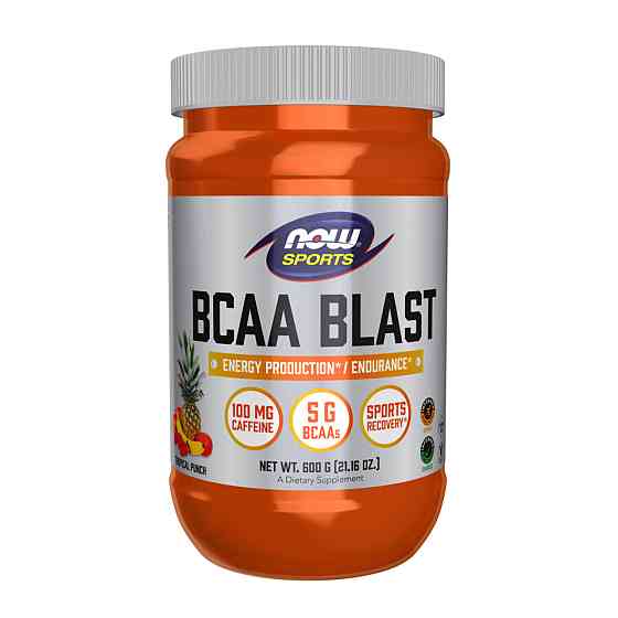 Амінокислоти Now Foods BCAA Blast Powder 600 грам Тропік Київ