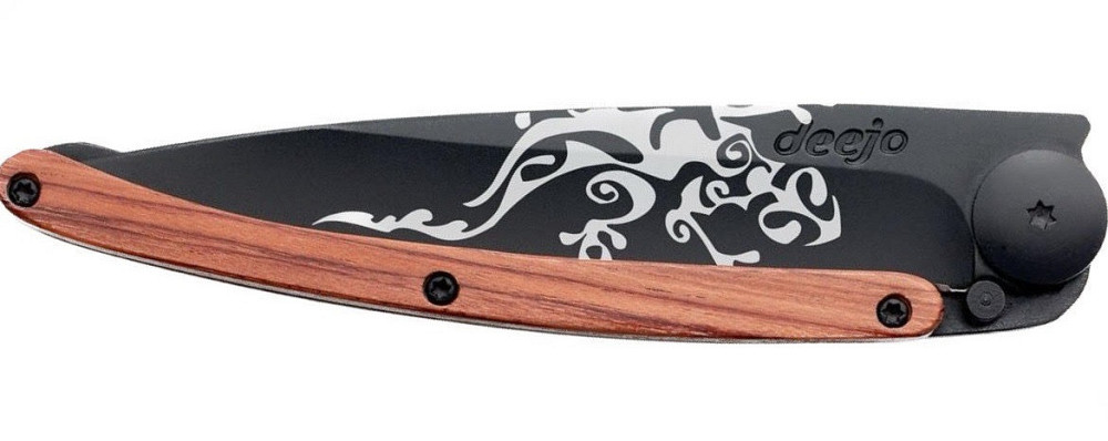 Универсальный Складной Нож с лазерной гравировкой Геккон Deejo 