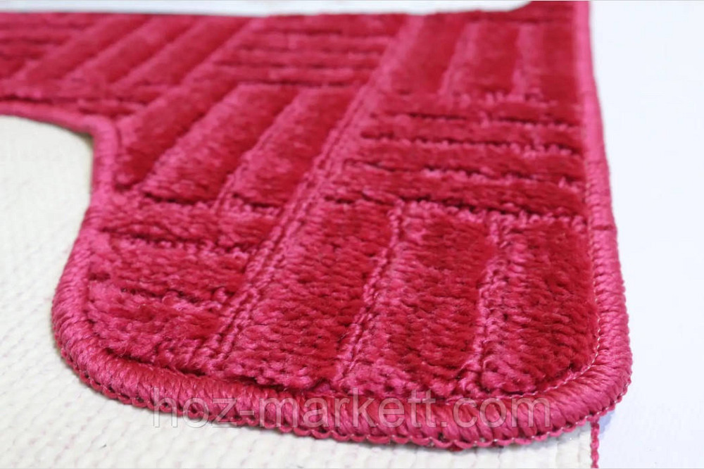 Набір килимків в ванну і туалет червоний виробництво Туреччина 80 х 50 см Харків - фото 4