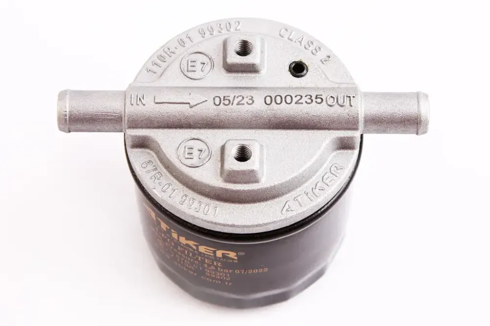 Фильтр ГБО паровой фазы с отстойником 12/12мм Atiker ASF с крепежом Винница - изображение 2