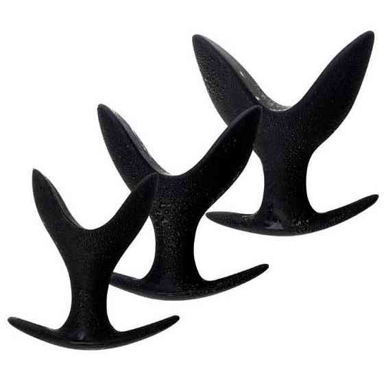 Анальна пробка-розширювач - Чорний - 2,5-5,8*8 см - Анальні іграшки Вінниця