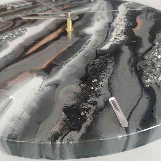 Часы настенные 40 см из эпоксидной смолы ручной работы Днепр