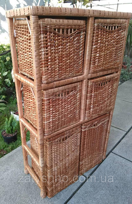 Комод плетений на 6 шухляд плетений Київ - фото 4