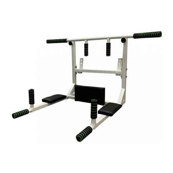 Турнік-бруси настінний Iron 4 в 1 з м'якими ручками білий NE-TR-4W Вінниця