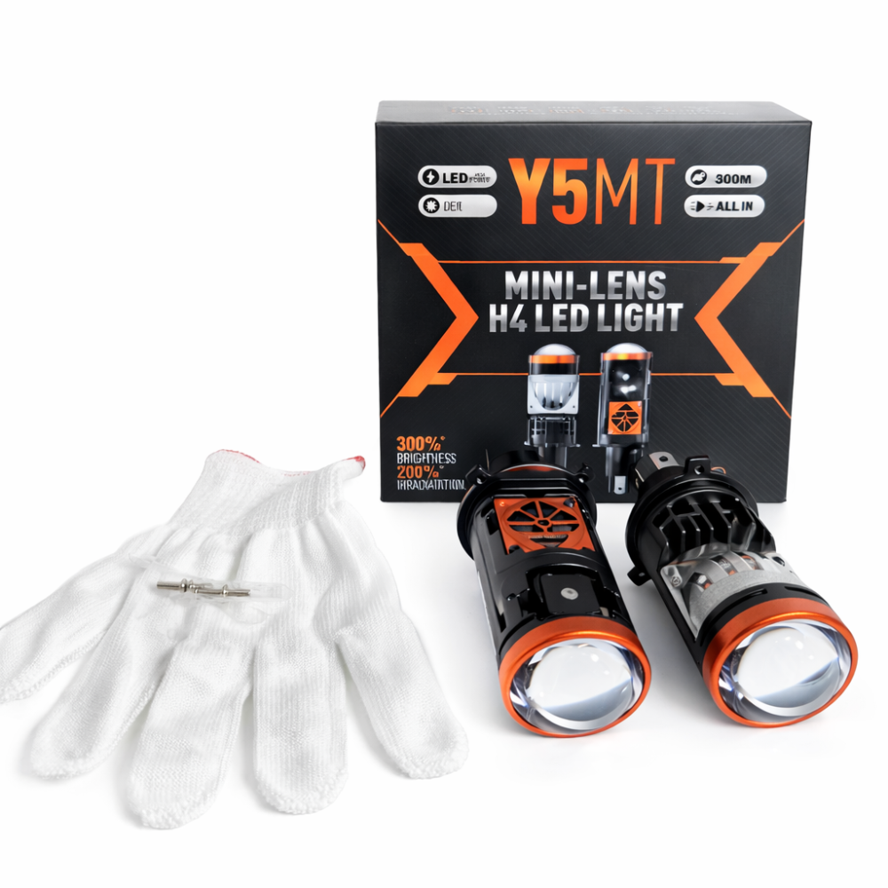 Комплект світлодіодних лінз Starlight Y5MT H4 55/65W 12V Bi-Led 6000K Харків - фото 5