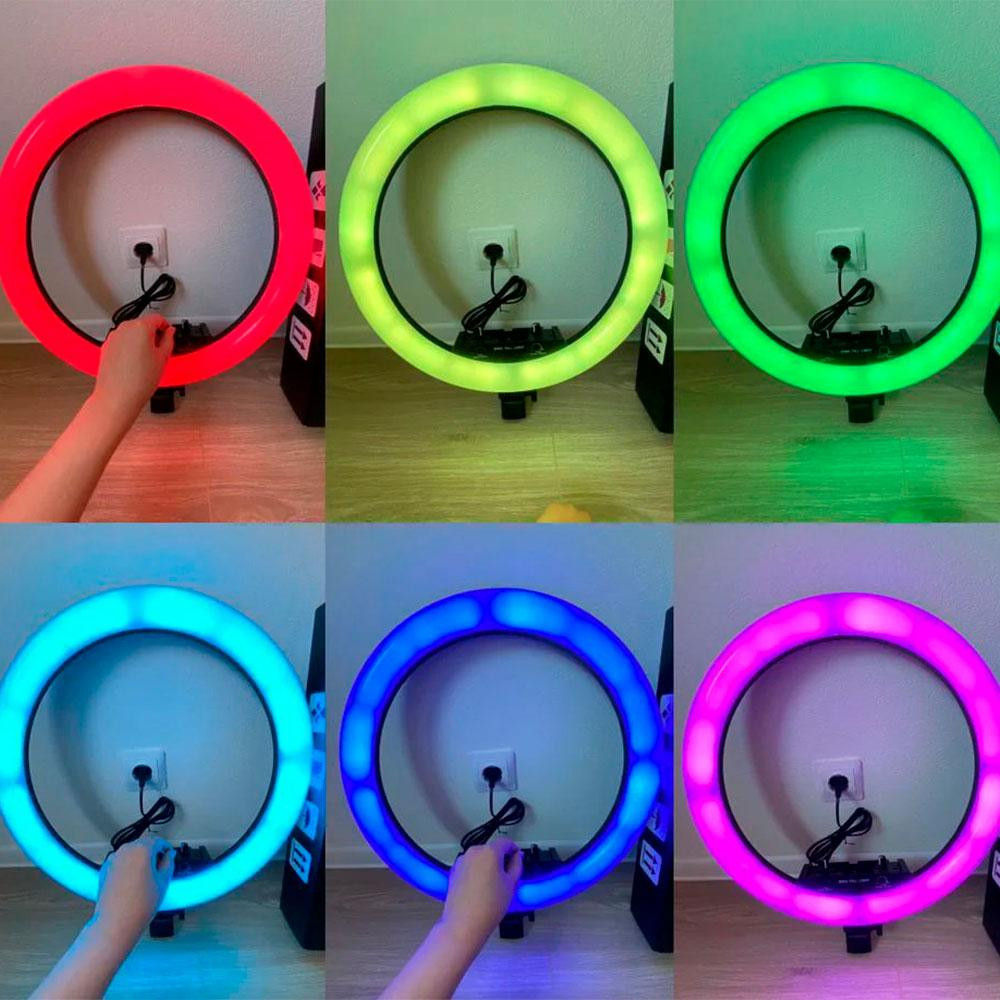 Кольцевая лампа RGB 26 см, MJ260 + Подарок Штатив для кольцевой лампы 0,66-2 м / Студийный свет Киев - изображение 5