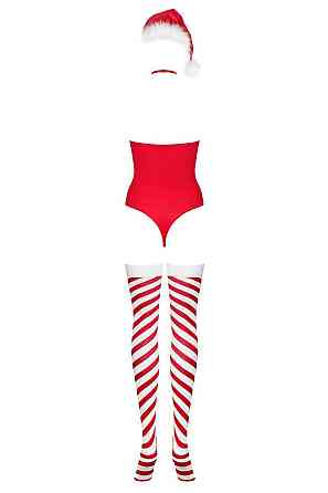 Боди Obsessive Kissmas teddy red S/M Sex Aura Киев
