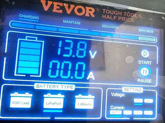 Зарядне  lifepo4 VEVOR GS 280C 20A. Харків