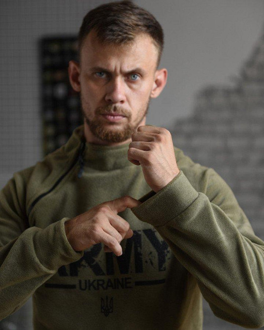 Тактическая флисовая кофта для мужчин военнослужащих в армии ВСУ олива Army XL Одесса - изображение 1