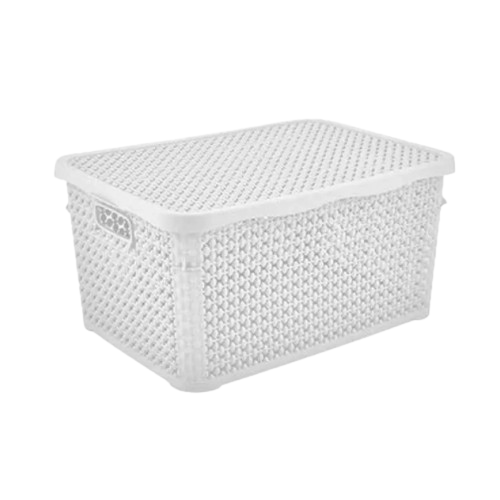 Кошик 10л з кришкою білий Pearl ELIF Житомир - изображение 1