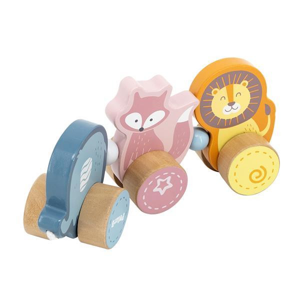 Дерев'яна каталка PolarB Звірята (44023) Харків - фото 4