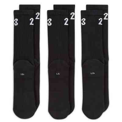 Шкарпетки Nike U Jordan Essential Crew 3PR DA5718-010 M 38-42 3 пари Чорний/Білий (194958592738) Вінниця