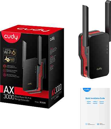 Підсилювач Wi-Fi сигналу Cudy RE3000 AX3000 WiFi 6 Mesh Repeater Вінниця