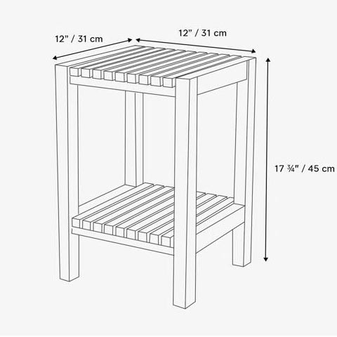 Табурет для ванной 