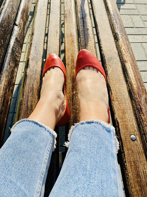 Valiente Балетки жіночі VALIENTE Шери червоні (весна-осінь, шкіра натуральна) (3453) лише 35р. Коломыя - изображение 4