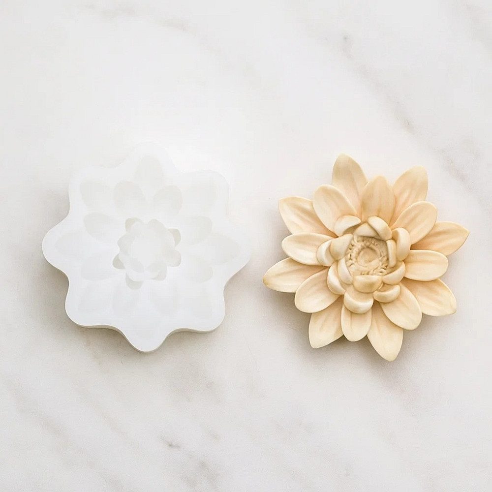 Силиконовая форма для изготовления свечи, молд для изготовления свечек из соевого,пчелиного воска и парафина 55 х 55 х 20 мм Каменец-Подольский - изображение 1