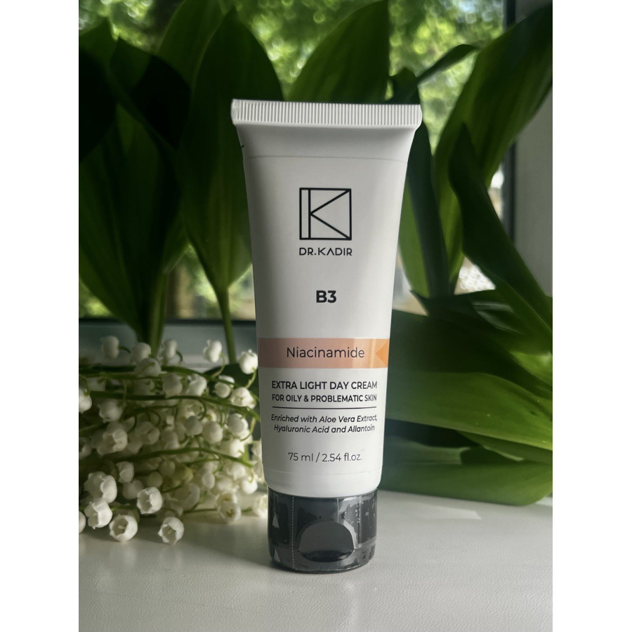 Крем для обличчя для проблемної та жирної шкіри Dr. Kadir В3 Extra Light Day Cream for Oily and Problematic Skin, 75 мл Дніпро - фото 2