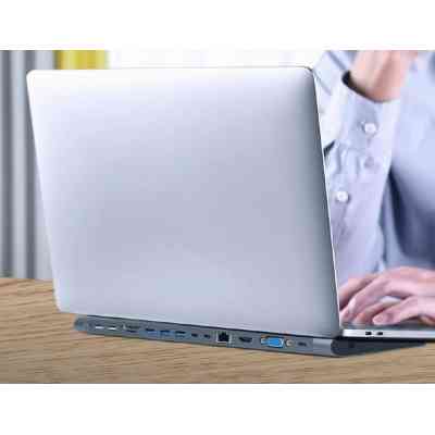 Концентратор Cablexpert USB-C 9-in-1 (Hub/HDMI/VGA/PD/card-reader/lan/audio) (A-CM-COMBO9-01) Винница