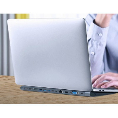 Концентратор Cablexpert USB-C 9-in-1 (Hub/HDMI/VGA/PD/card-reader/lan/audio) (A-CM-COMBO9-01) Винница - изображение 4