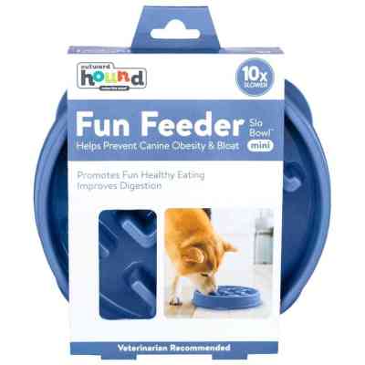 Посуд для собак Outward Hound Миска-лабіринт Fun Feeder Тетріс середня блакитна (0700603678308) Вінниця