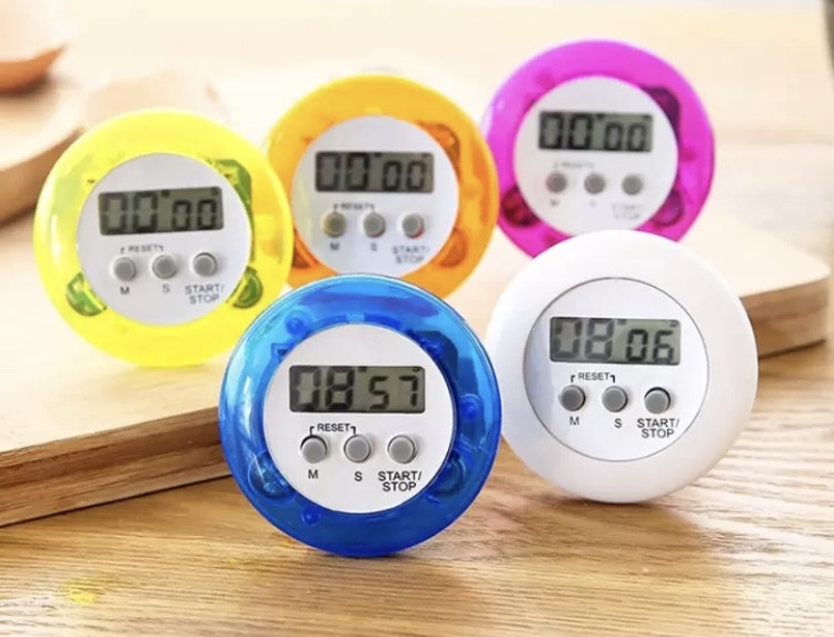 Таймер для кухні, зворотній відлік, колір помаранчевий, ЖК-дисплей, на магніті, з зажимом та підставкою на задній частині виробу Київ - фото 3