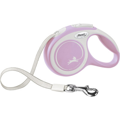Повідець для собак Flexi New Comfort XS стрічка 3 м (бузковий) (4000498043400) Вінниця - фото 1