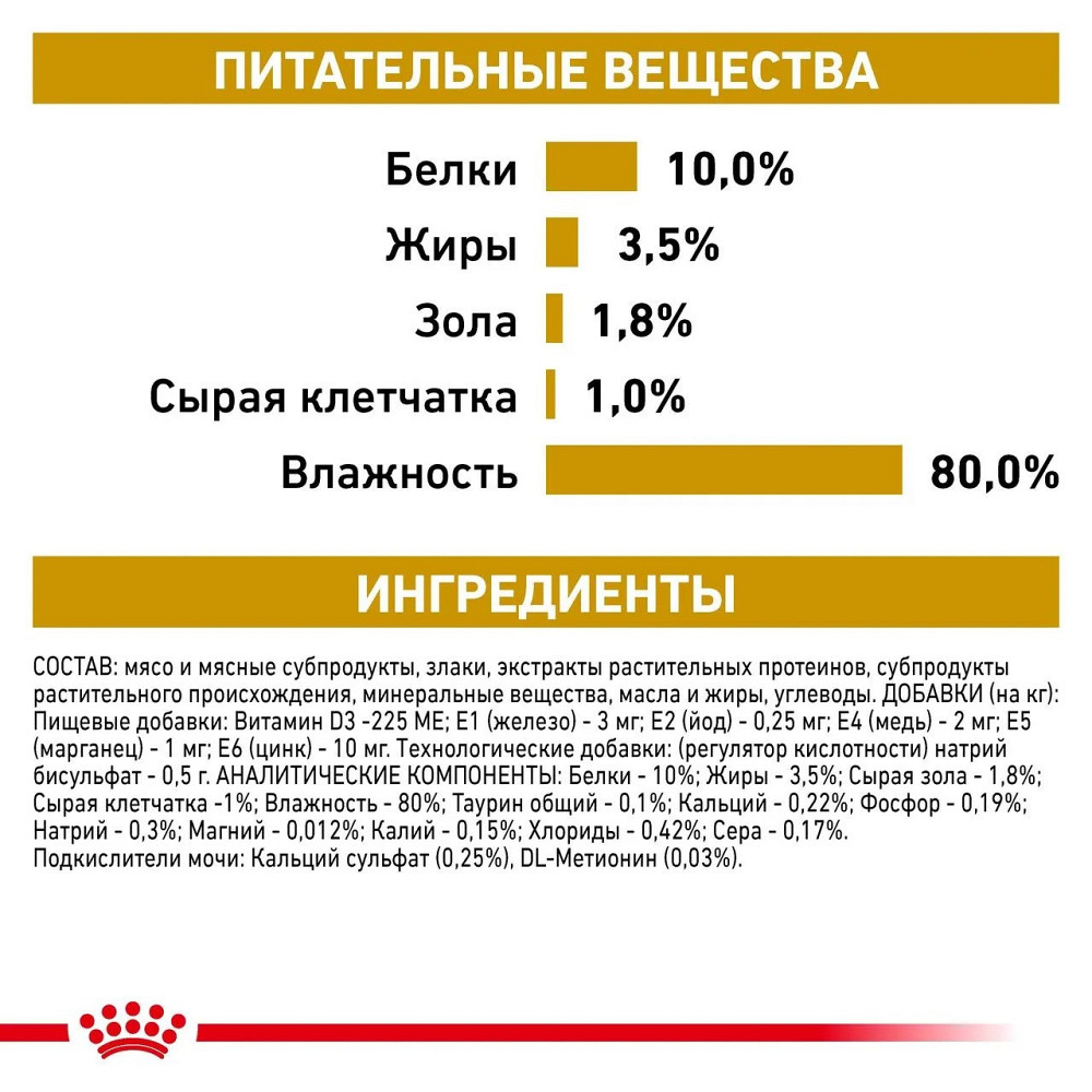 Royal Canin Urinary S/O Gravy (Роял Канін Уринарі С/Про греви) вологий корм для кішок для сечовивідних шляхів 0.085 кг. х 12 шт. Запоріжжя - фото 4