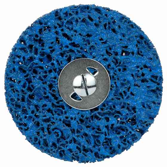 Sigma Круг зачистной из нетканого абразива (коралл) Ø100мм с держателем синий средняя жесткость Киев