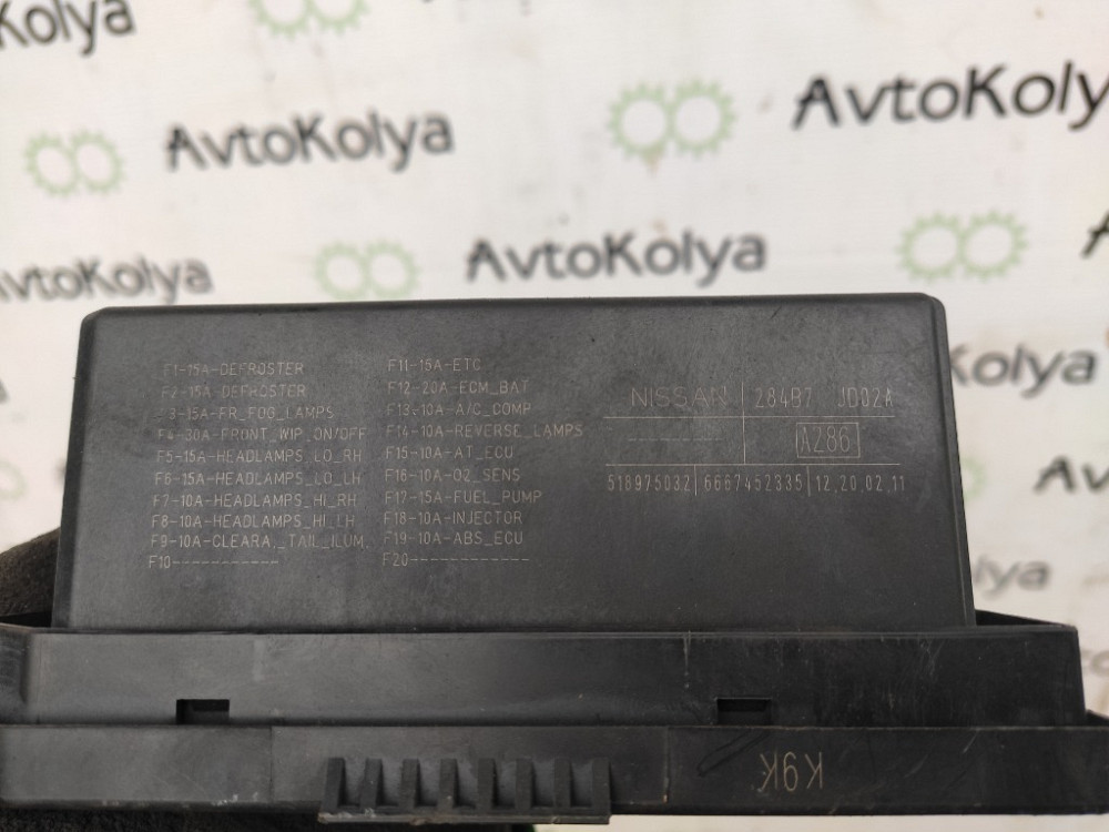 Блок запобіжників Nissan Qashqai 2007-2013 (284B7JD02A) Ковель - фото 3