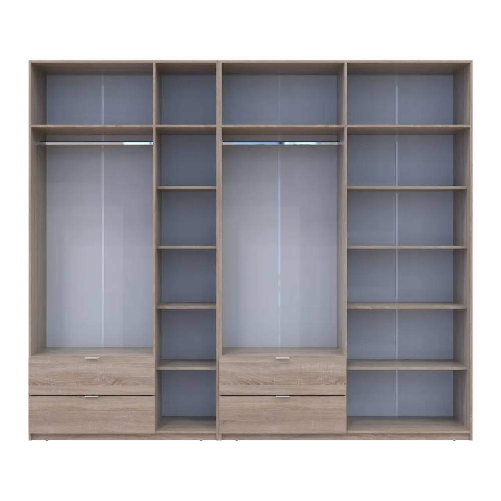 Шафа для одягу Doros Лукас Дуб сонома 3+4 ДСП 280х50х240 DRS-011706 (42005119) Дніпро - фото 5