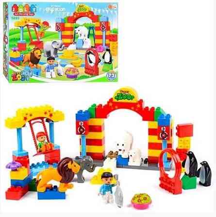 Дитячий конструктор зоопарк 72 деталі JDLT. Зоопарк конструктор Кам'янець-Подільський