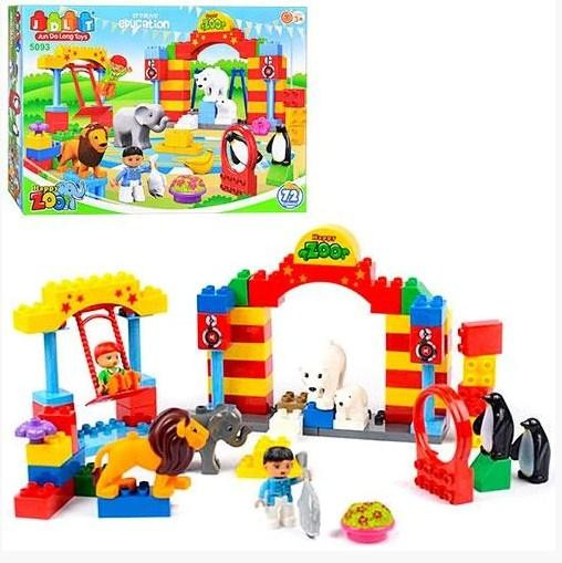 Детский конструктор зоопарк 72 детали JDLT.Зоопарк конструктор Каменец-Подольский - изображение 1