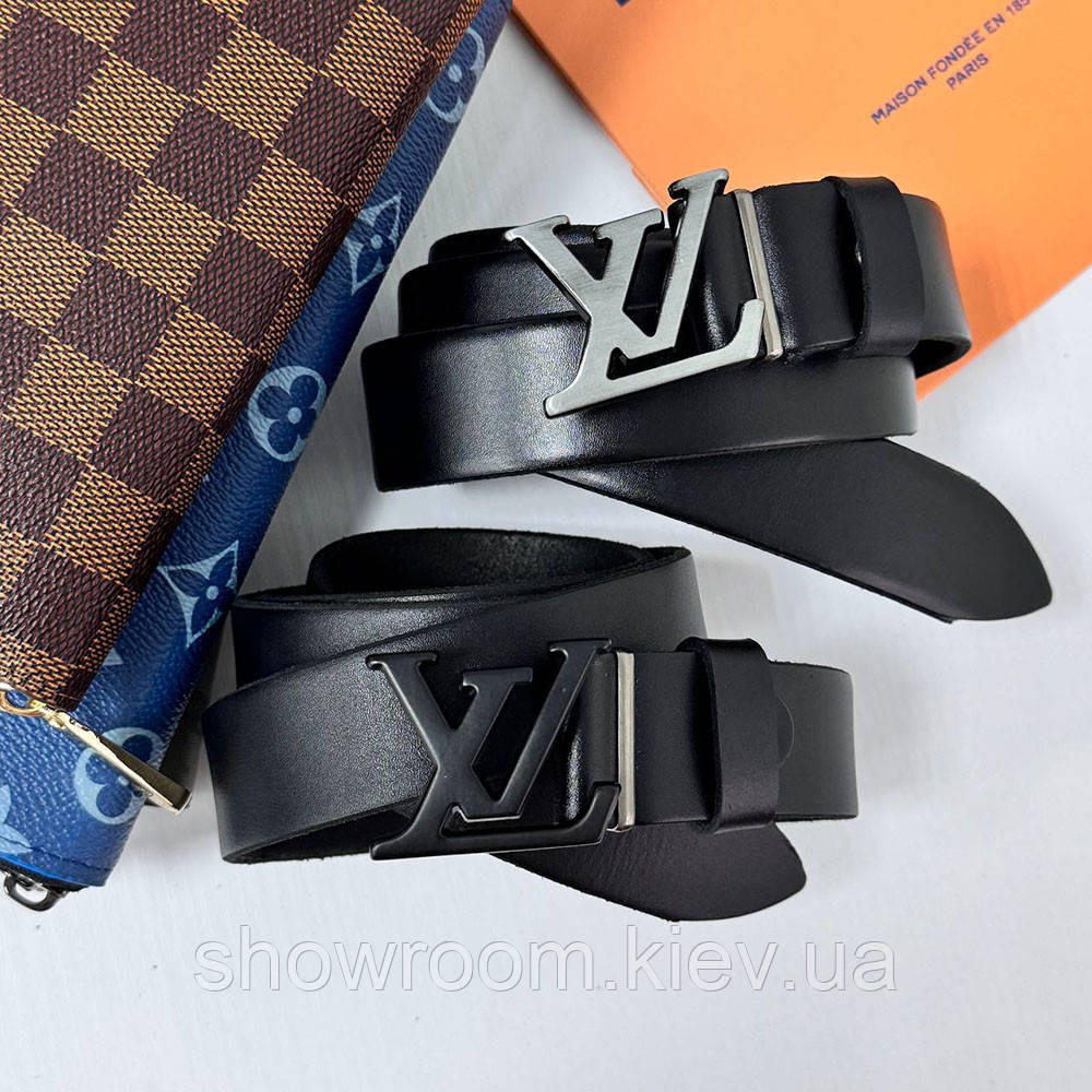 Женский кожаный ремень Lv, лв grey (3 cм) (7111) Киев - изображение 3
